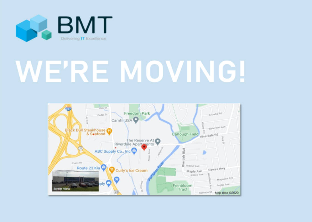 BMT Is Moving Offices - Business Machine Technologies, Inc